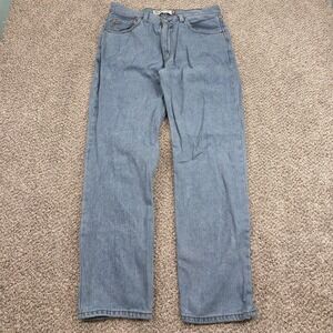 Levis 550 34x32 Relaxed Fit Jeans Blue Mens Light Wash Vintage (Fits 33x31.5)